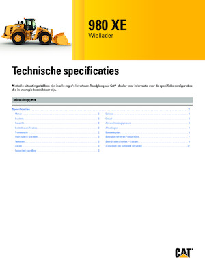 Chargeuses sur pneus Caterpillar 980 XE