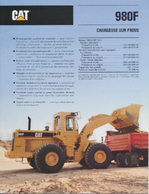 Chargeuses sur pneus Caterpillar 980F