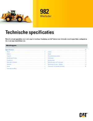 Chargeuses sur pneus Caterpillar 982