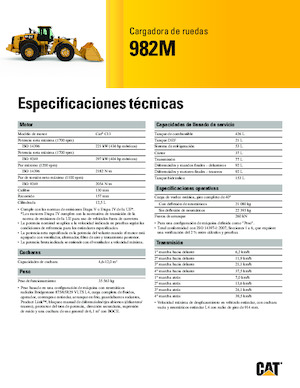 Chargeuses sur pneus Caterpillar 982M