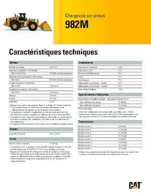 Chargeuses sur pneus Caterpillar 982M