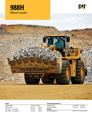 Chargeuses sur pneus Caterpillar 988H