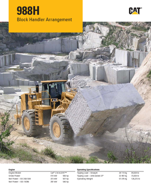 Chargeuses sur pneus Caterpillar 988H