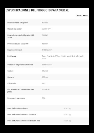 Chargeuses sur pneus Caterpillar 988K XE
