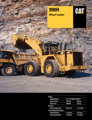 Chargeuses sur pneus Caterpillar 990H