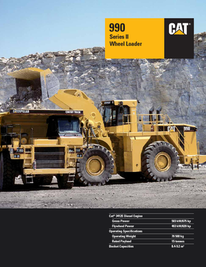 Chargeuses sur pneus Caterpillar 990 II