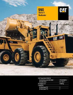 Chargeuses sur pneus Caterpillar 990 II