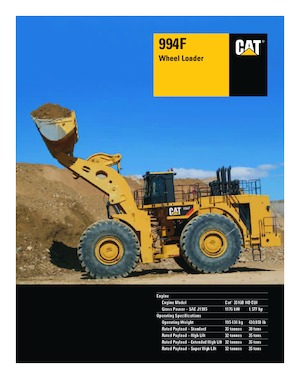 Chargeuses sur pneus Caterpillar 994F