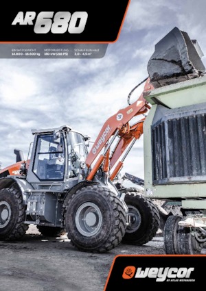Chargeuses sur pneus weycor AR 680