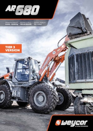 Chargeuses sur pneus weycor AR 680