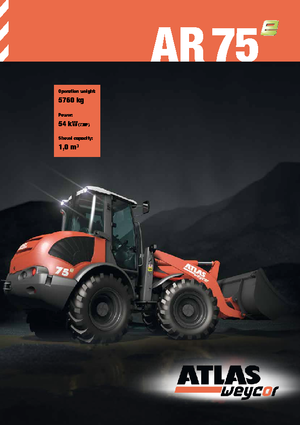 Chargeuses sur pneus Atlas-weycor AR 75 e
