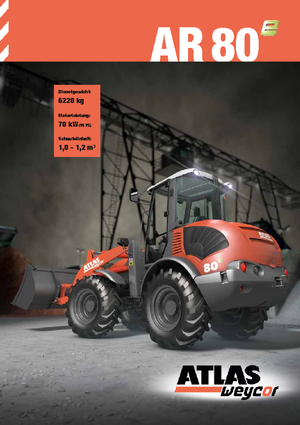 Chargeuses sur pneus Atlas AR 80 e