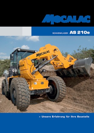 Chargeuses sur pneus Mecalac AS210e