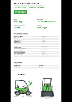 Chargeuses sur pneus Avant Tecno Avant 225