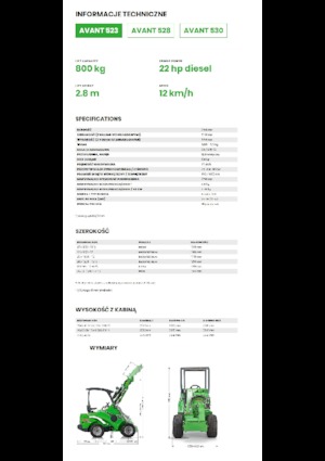 Chargeuses sur pneus Avant Tecno Avant 523