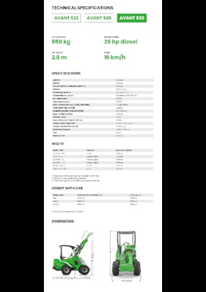 Chargeuses sur pneus Avant Tecno Avant 530