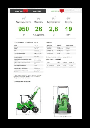Chargeuses sur pneus Avant Tecno Avant 530