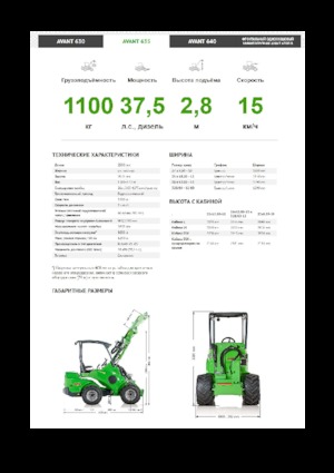 Chargeuses sur pneus Avant Tecno Avant 635
