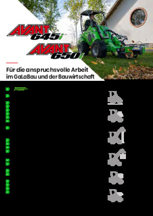 Chargeuses sur pneus Avant Tecno Avant 650