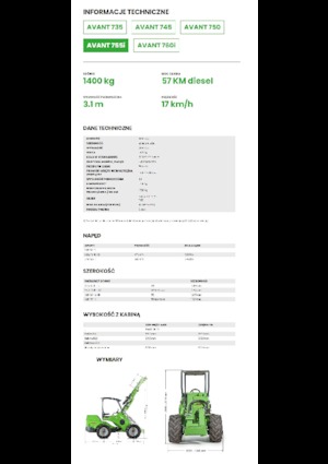 Chargeuses sur pneus Avant Tecno Avant 755i