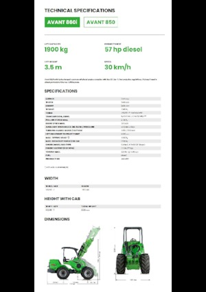Chargeuses sur pneus Avant Tecno Avant 860i