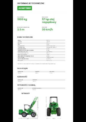 Chargeuses sur pneus Avant Tecno Avant 860i