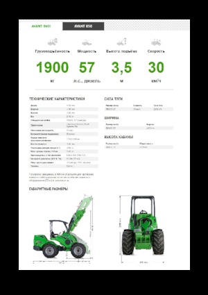 Chargeuses sur pneus Avant Tecno Avant 860i