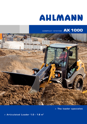Chargeuses sur pneus Ahlmann AX 1000