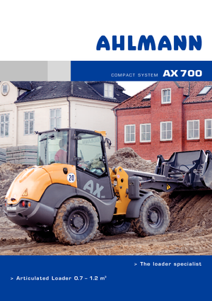 Chargeuses sur pneus Ahlmann AX 700
