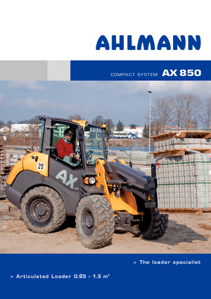 Chargeuses sur pneus Ahlmann AX 850