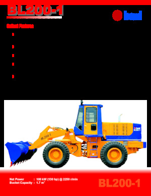 Chargeuses sur pneus Beml BL200-1