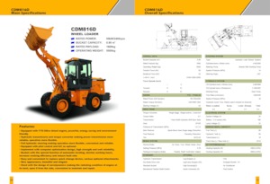 Chargeuses sur pneus Lonking CDM816D