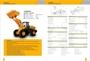 Chargeuses sur pneus Lonking CDM858