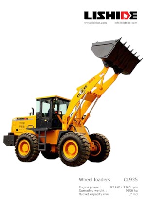 Chargeuses sur pneus Lishide CL935