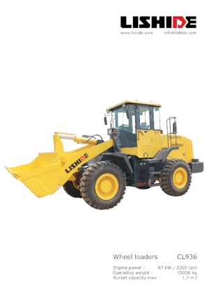 Chargeuses sur pneus Lishide CL936-3