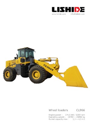 Chargeuses sur pneus Lishide CL966