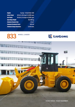 Chargeuses sur pneus Liugong CLG833