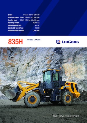 Chargeuses sur pneus Liugong 835H