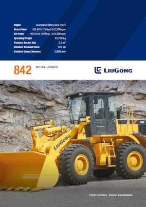 Chargeuses sur pneus Liugong 842 