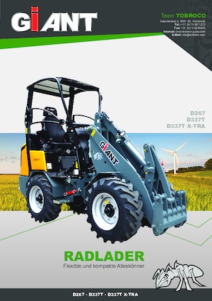 Chargeuses sur pneus Giant D 337 T X-TRA