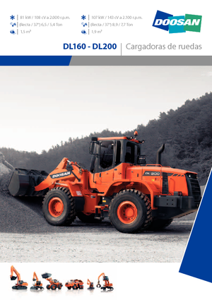 Chargeuses sur pneus Doosan DL 200