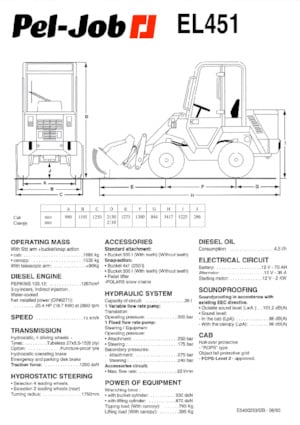 Chargeuses sur pneus Pel-Job EL 451