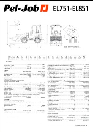 Chargeuses sur pneus Pel-Job EL 751