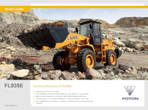 Chargeuses sur pneus Foton Lovol FL935E-II