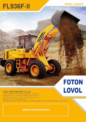 Chargeuses sur pneus Foton Lovol FL936F-II