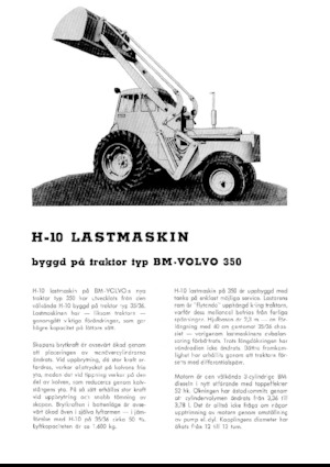 Chargeuses sur pneus Volvo H10-350