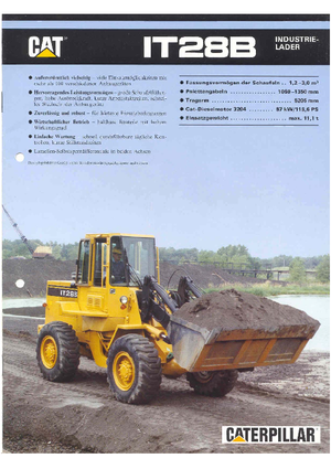 Chargeuses sur pneus Caterpillar IT 28 B
