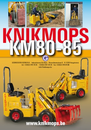 Chargeuses sur pneus Gebr. Geens KM80