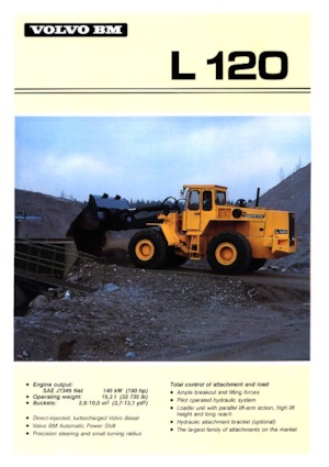 Chargeuses sur pneus Volvo L 120