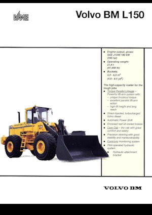Chargeuses sur pneus Volvo L 150